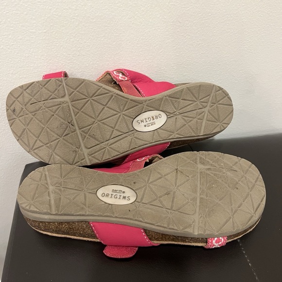 Earth Origins Nubuck Toe Post Sandals Ossi Raspberry‎ Size 6.5 Women's - Picture 8 of 9